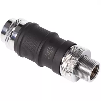 Alphacool Quick Disconnect Set BLH1A IG-IG mit Schott-Anschluss – Schnellkupplungspaar für G½/G1/4-Anschlüsse