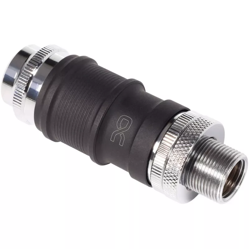 Alphacool Quick Disconnect Set BLH1A IG-IG mit Schott-Anschluss – Schnellkupplungspaar für G½/G1/4-Anschlüsse
