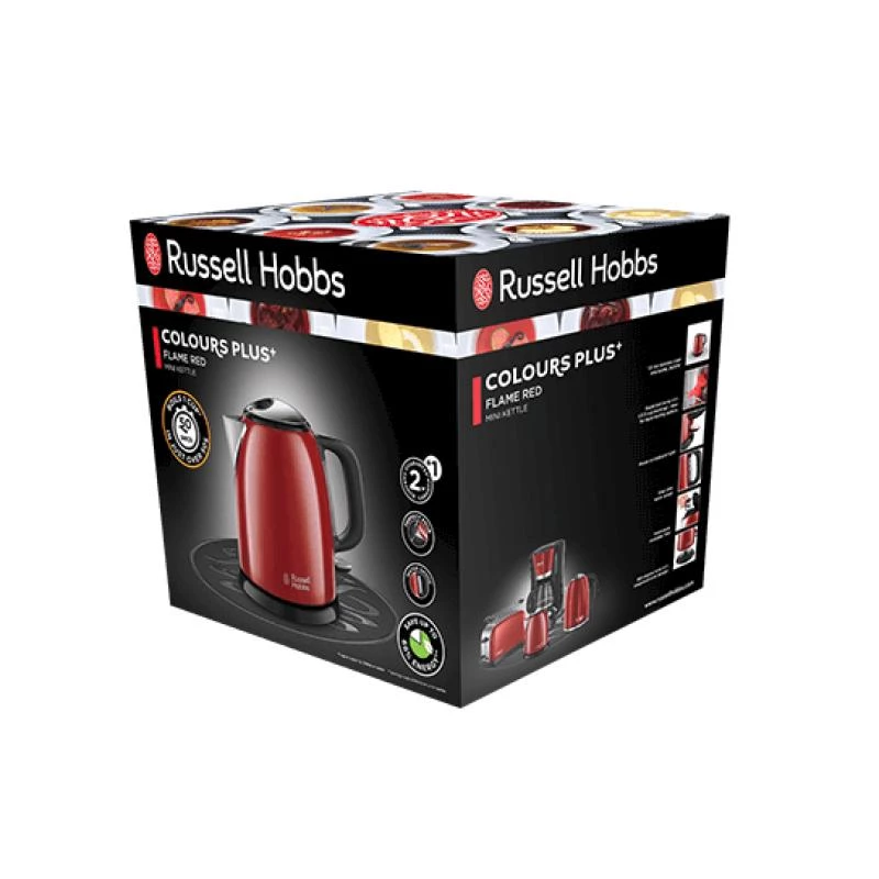 Russell Hobbs Wasserkocher 1 L 2400 W Schwarz Rot