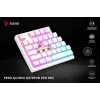 Gaming-Tastatur Savio Phenix WHITE GAT RED PUD Kabelgebunden Kabellos USB Bluetooth RGB LED