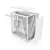 PC-Gehäuse NZXT H7 Flow RGB Midi Tower Weiß — gehärtetes Glas, EATX, vorne 3×120mm, USB-C