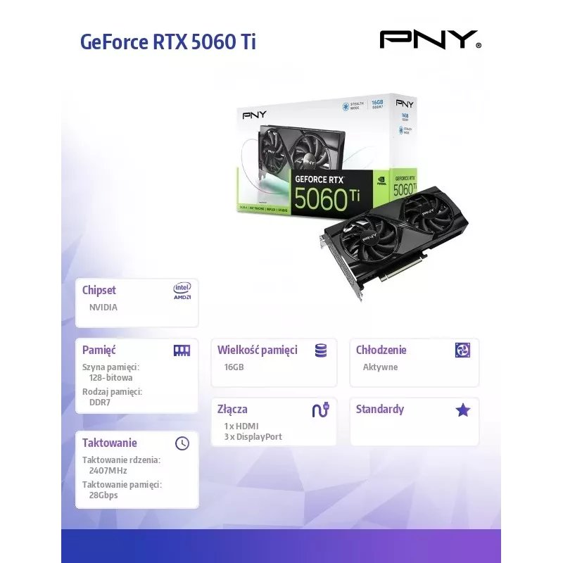Grafikkarte GeForce RTX 5060 Ti 16GB RGB VCG5060T16TFXXPB1-O