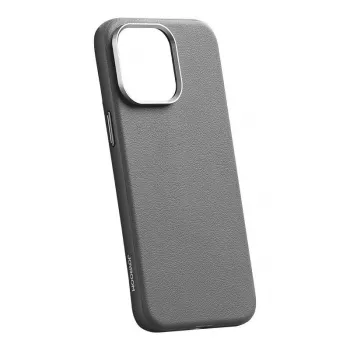 Magnetische Schutzhülle Joyroom JR-BP007 für iPhone 15 Pro Max, grau – Rückseiten- und Kantenschutz, magnetische Befestigung