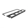 DeLOCK 88195 D-Typ 19-Zoll Patchpanel mit 4 Platten, 16 Ports, 2U, schwarz