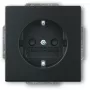 Steckdose CEE 7/3 2P+E 16A 250V schwarz — Busch‑Jaeger 20 EUCKS-885