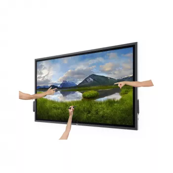 DELL P6524QT Interaktives Flachbildschirm-Display 163,9 cm (64,5 Zoll) LCD 350 cd/m² 4K Ultra HD Schwarz Touchscreen