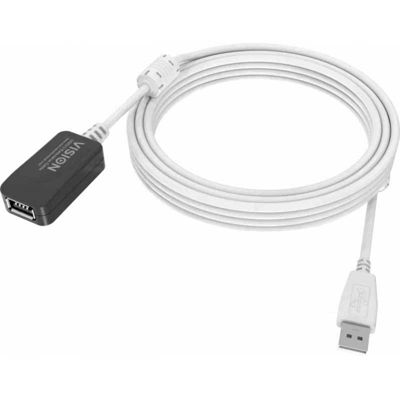 USB-Kabel Vision TC 5MUSBEXT+ 5m USB 2.0 Weiß