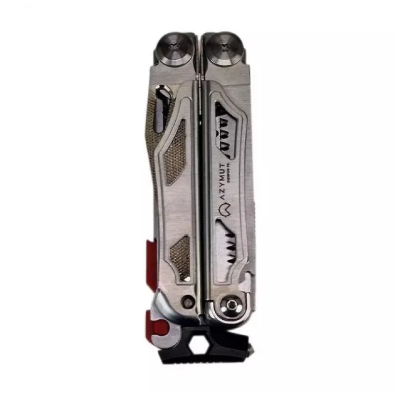 Multitool AZYMUT Giewon FS Fire Starter Multitool mit 19 Werkzeugen, Feuerstein, Pfeife, Gürteltasche (H2038A)