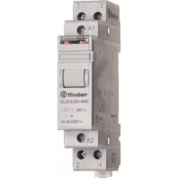 FINDER Stromstoßschalter 24VDC 20.22.9.024.4000 Serie 20 für DIN-Schiene 2S 16A 20.22.9.024.4000 (202290244000)
