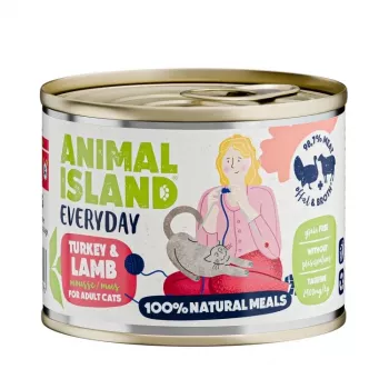 ANIMAL ISLAND Everyday Turkey and lamb - Nassfutter für Katzen - 200 g
