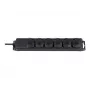 Steckdosenleiste IP44 6-fach schwarz 2m H07RN-F 3G1,5 (1159970)