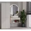 Badezimmerschrank Nel DD 1K Korb Farbe Kaschmir Lange Türen