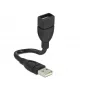 USB-Kabel DeLOCK 15cm USB 2.0 USB A Schwarz