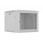 Wandmontierter 19-Zoll-Schrank LANBERG 9U 600x600 mm grau mit perforierter Tür