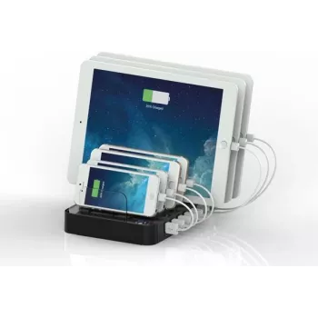 ROLINE Ladestation - Netzteil - 12 Watt - 4 A - 7 Ausgangsports (7 x 4-polig USB Typ A)