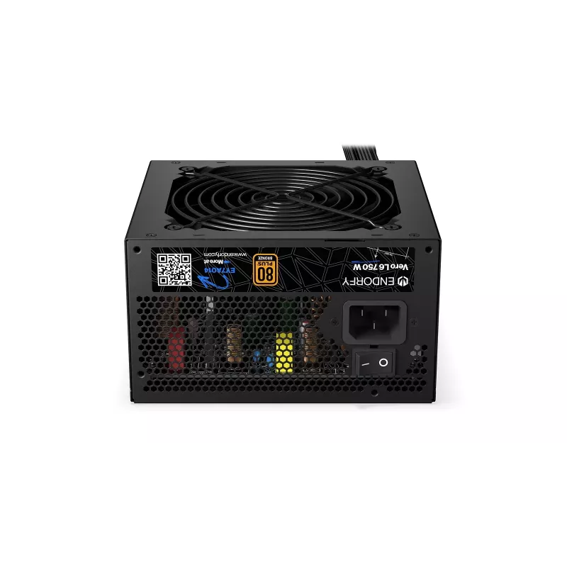 Netzteil ENDORFY Vero L6 750 W, 24-polig ATX, 80 PLUS Bronze, 120 mm Lüfter, Schwarz