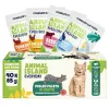 Nassfutter für Katzen animal island Everyday — Rind, Huhn, Pute & Weißfischfilets in Brühe, 40 x 85 g Beutel