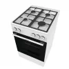 Freistehender Gasherd mit Backofen Gorenje GG5A10WFFM — 4-Flammen-Kochfeld, 70 l Backofen, emaillierte Oberfläche, weiß