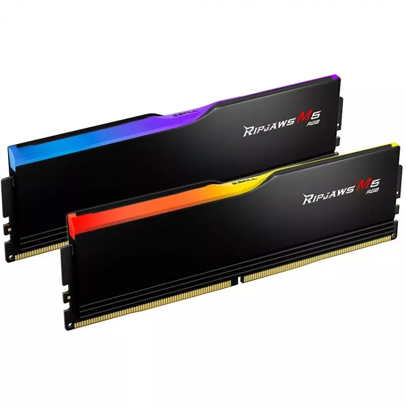 DIMM 48 GB DDR5-5200 (2x 24 GB) Dual-Kit, Arbeitsspeicher schwarz, F5-5200J4040A24GX2-RM5RK, Ripjaws M5, INTEL XMP