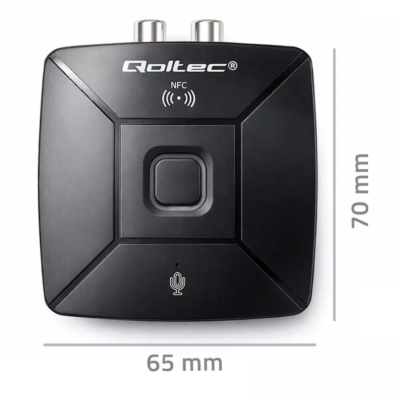 QOLTEC Wireless Audio HiFi Sender/Empfänger Modell 56981 — Bluetooth/Line-In Audio-Bridge