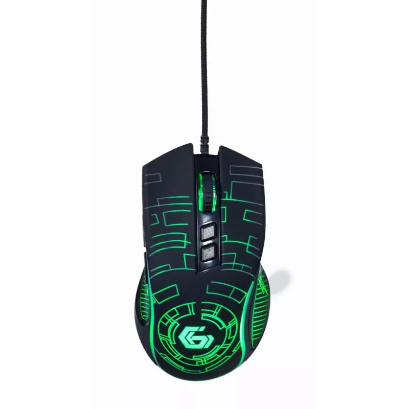 Gembird MUSG-RGB-01 Maus für Rechtshänder USB Typ-A 3600 DPI