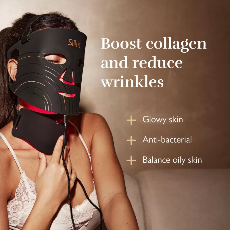 Hautlichttherapiegerät Silk'n FNLM2PEU001 — schwarz, batteriebetrieben, Anti-Aging/Anti-Falten
