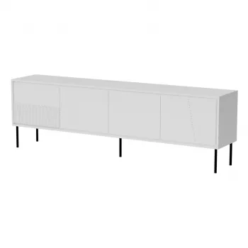 RTV-Schrank ABI 4D 200x38x62 weiß matt