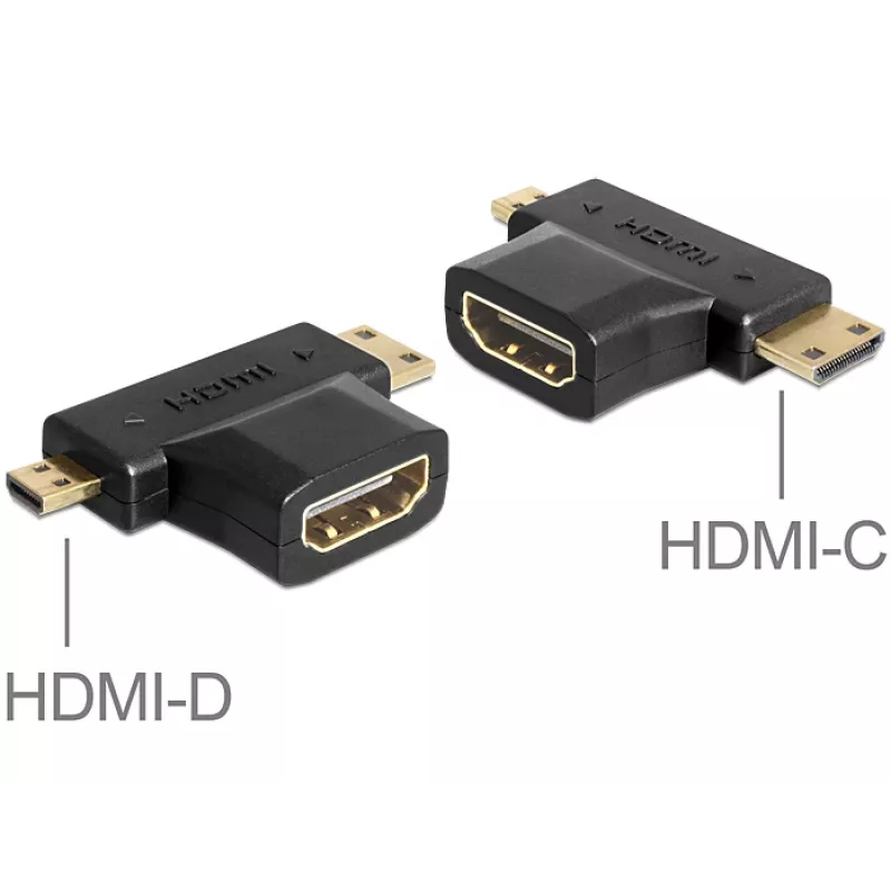Kabel-Gender-Changer HDMI-C HDMI-D HDMI-A DeLOCK 65446