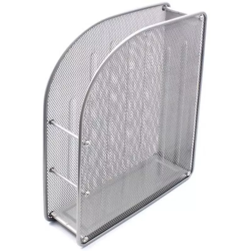 Vertikale Ablage FORPUS FO30559, Lochblech, 7 cm Höhe, silber