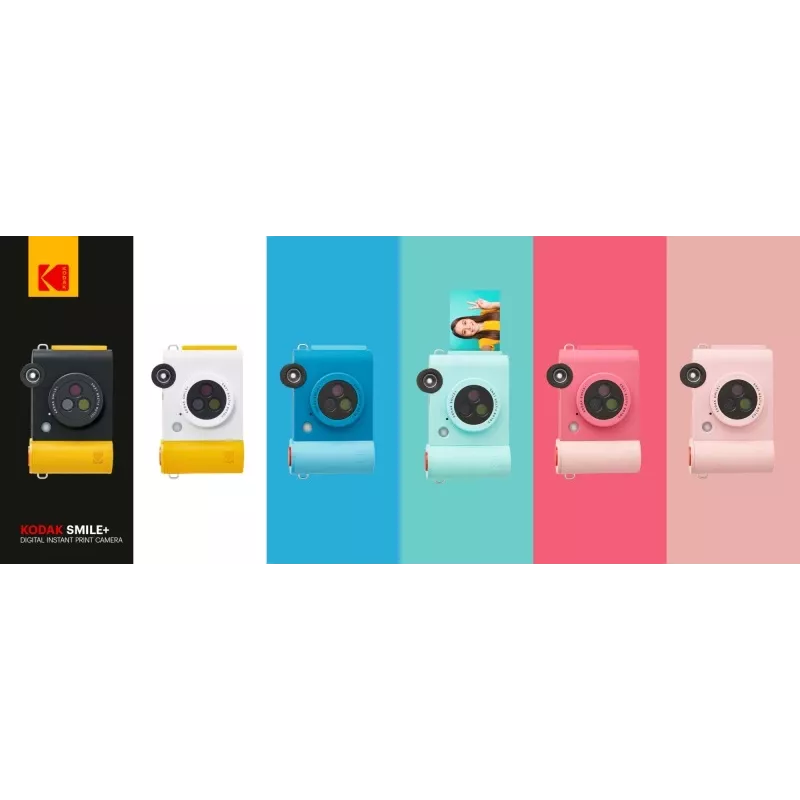 Sofortbildkamera Kodak SMILE+ 2x3 Schwarz — tragbare Sofortbildkamera mit 2×3-Abzügen