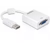 Videokabel-Adapter DeLOCK 61766 0,125m VGA DisplayPort Weiß