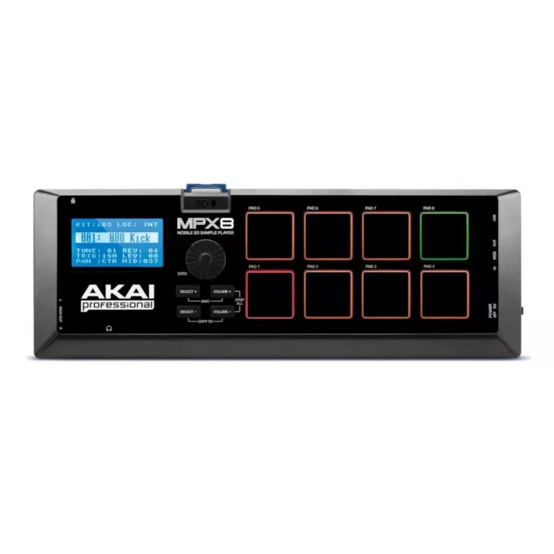 DJ-Controller Akai MPX8 Schwarz 3,5 mm Kopfhöreranschluss 5 V 1 A
