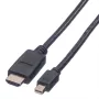 Mini DisplayPort Kabel VALUE Mini DP-HDTV M/M 3 m
