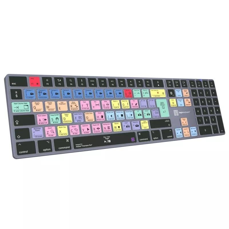 Logickeyboard LKB-PPROCC-TM-UK Tastatur Büro Bluetooth QWERTY Englisch Full-size