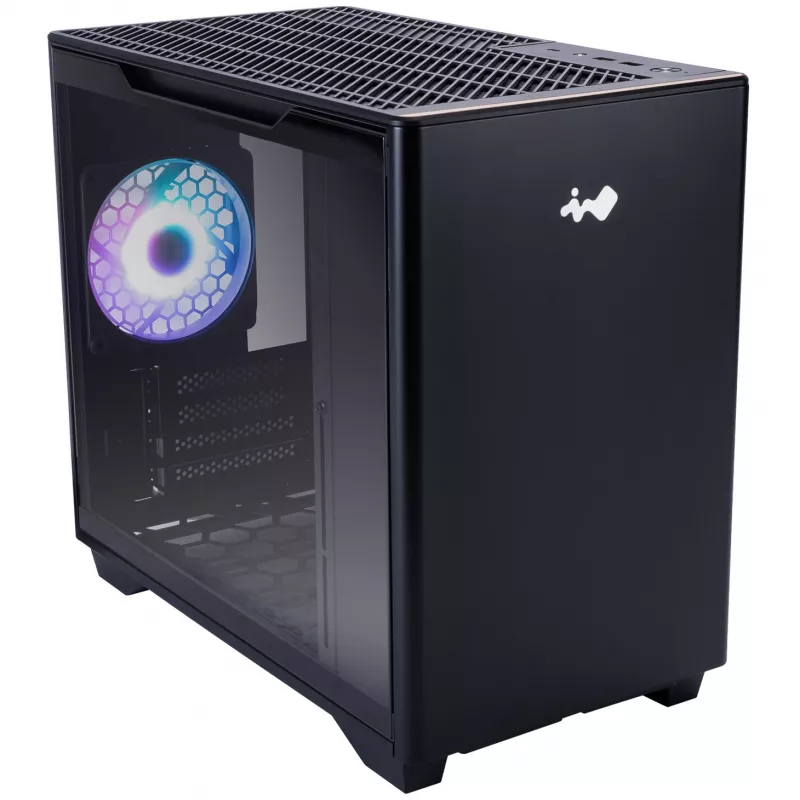 InWin A3 Mini-Tower Tempered Glass – schwarz