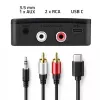 QOLTEC Wireless Audio HiFi Sender/Empfänger Modell 56981 — Bluetooth/Line-In Audio-Bridge