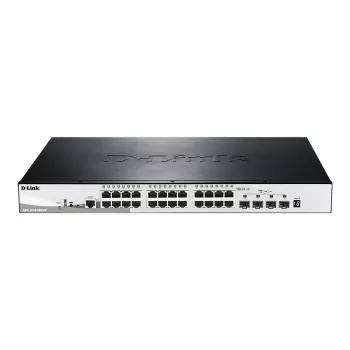 D-Link DGS-1510-28XMP Managed L2/L3 Gigabit Ethernet (10/100/1000) Power over Ethernet (PoE) Schwarz, Grau
