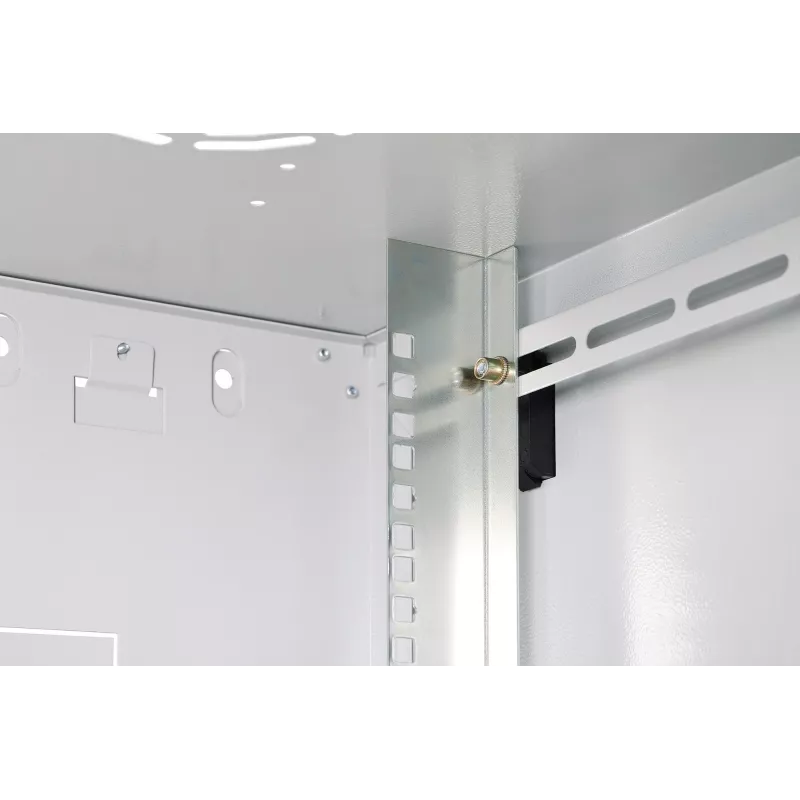 Wandmontage-Schrank DIGITUS Dynamic-N 12U, 19 Zoll, 600x450 mm (BxT), IP20, Schlüsselschloss, unmontiert