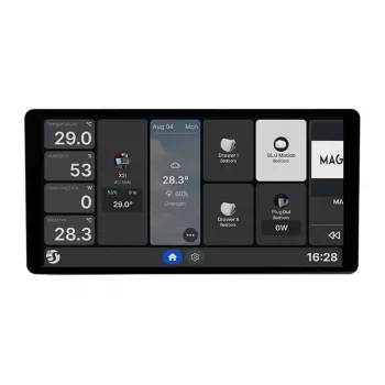 6.95 inch Shelly Wall Display X2i WiFi/BLU Bedienpanel (schwarz)