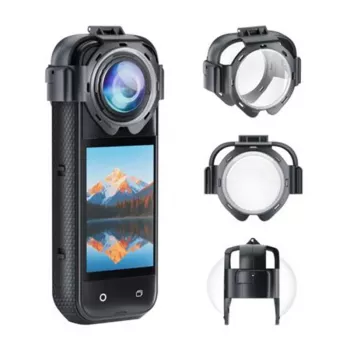 Puluz PU750T Objektivabdeckungen für Insta360 X5 – Snap-On-Schutzabdeckungsset