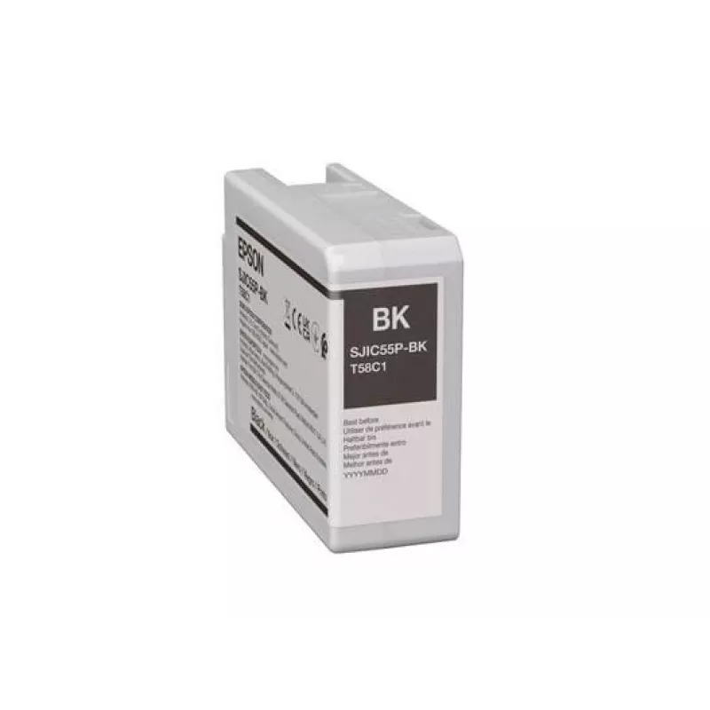 Tintenpatrone Epson SJIC55 (BK) für ColorWorks CW-D6500/D6000 – Schwarz