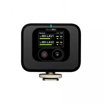 Kabelloser Kameramontage-Empfänger Shure MV-R-Z6 — 50–20000 Hz, 30 m Reichweite, 12–15 V, 308×101×38 mm, 0,429 kg, schwarz