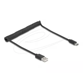DeLOCK USB-Kabel USB 2.0 0,75 m USB A USB C Schwarz 90368