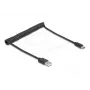 DeLOCK USB-Kabel USB 2.0 0,75 m USB A USB C Schwarz 90368