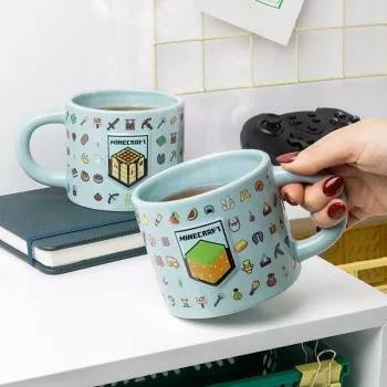 Becher Paladone Minecraft geprägtes Design PP14641MCF 330–350 ml Keramik