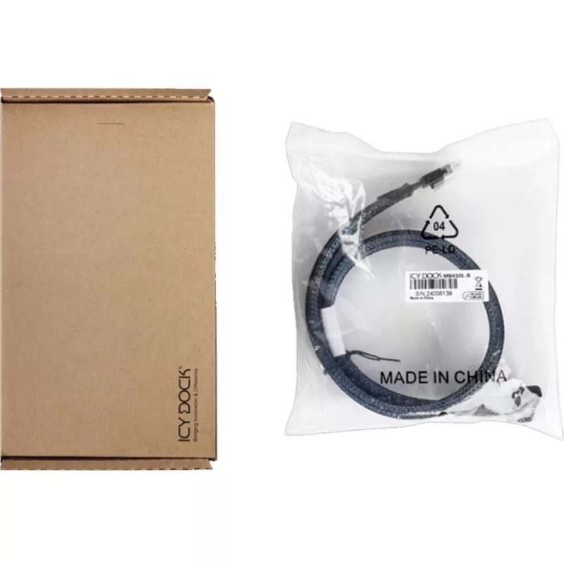 Icy Dock MB410L-B Serial Attached SCSI (SAS)-Kabel 0,5 m Schwarz