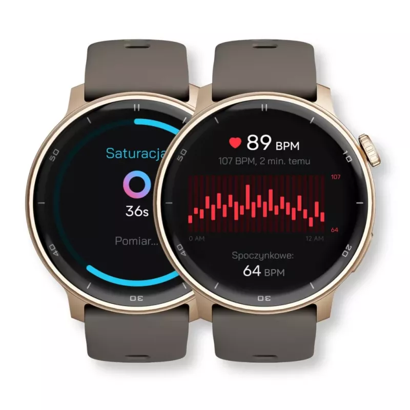 Smartwatch Stelio STSWA101GD Activ GPS 46 mm Gold — 46 mm GPS-Smartwatch, goldenes Gehäuse