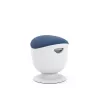 Up Up Seul ergonomischer Balancehocker Weiß, D47 Blauer Stoff