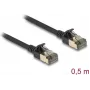 Netzwerkkabel DeLOCK RJ45 Cat.8.1 0,5 m Schwarz