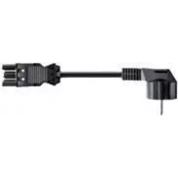Netzkabel Bachmann 375.044 Schwarz 2 m